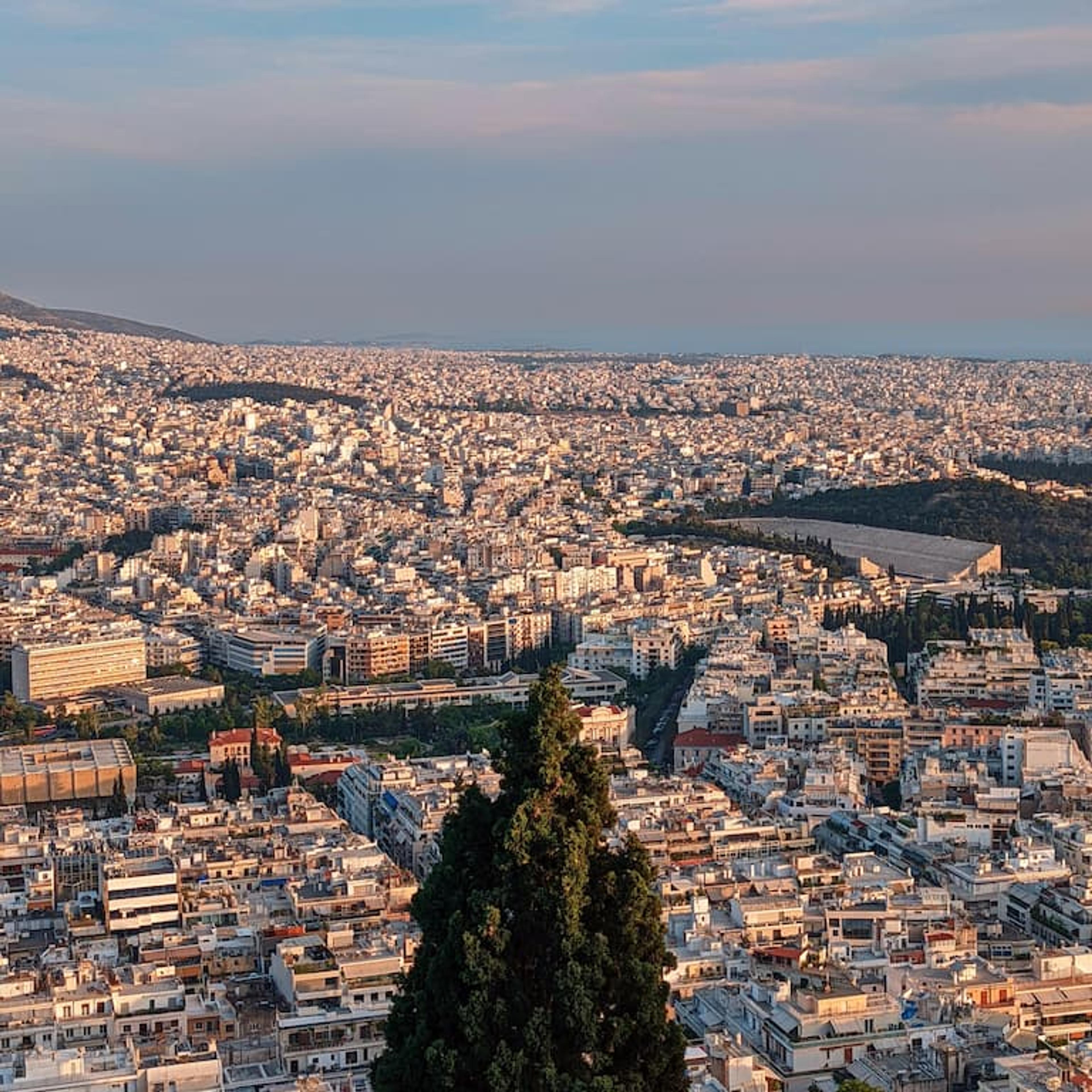 city view from Lycabettus Hill