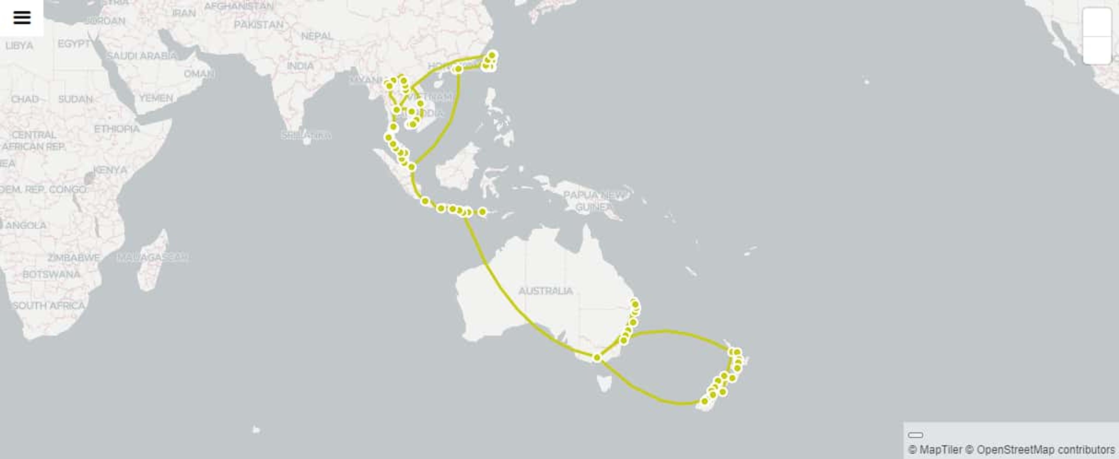 travel map placeholder