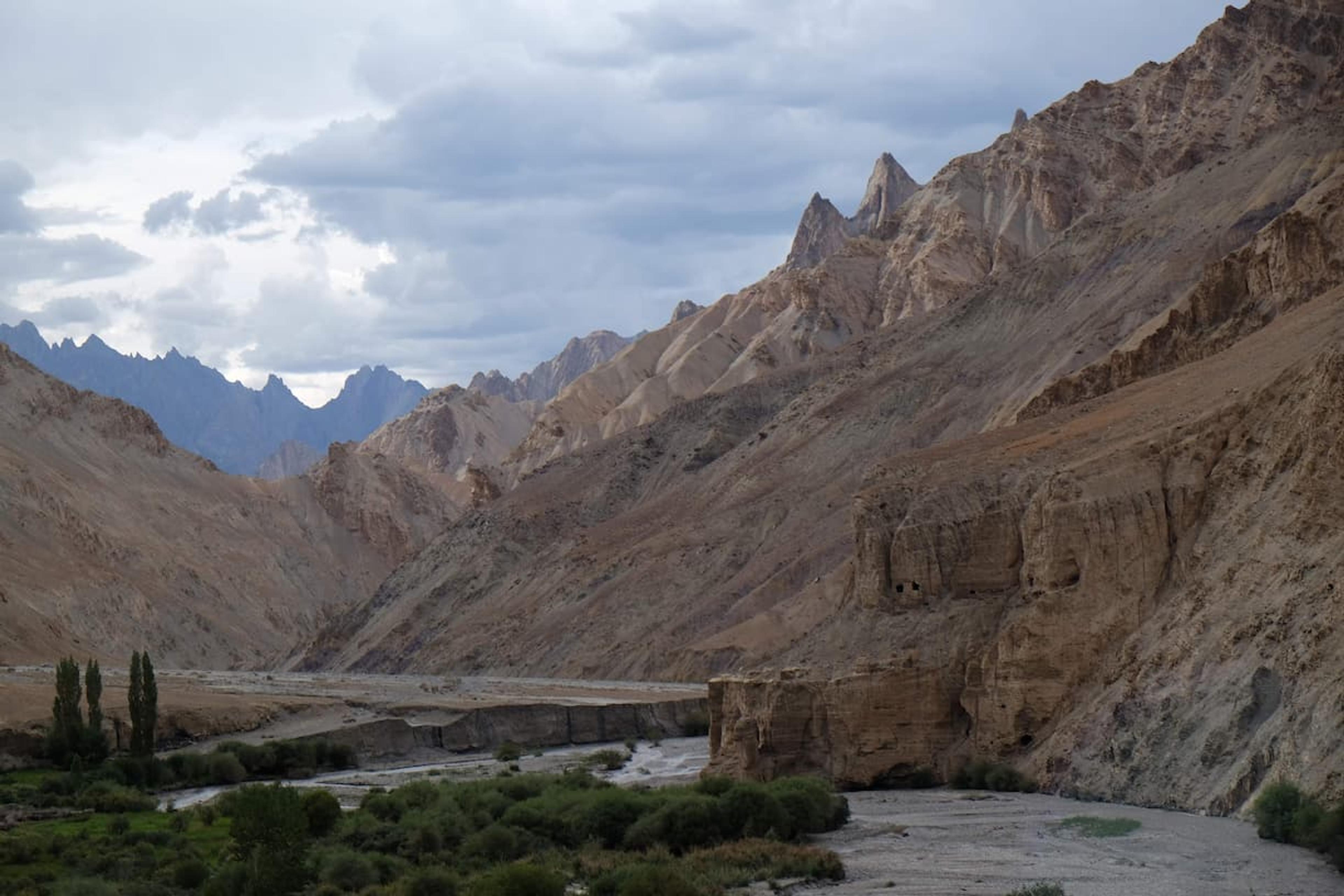 view across the valley