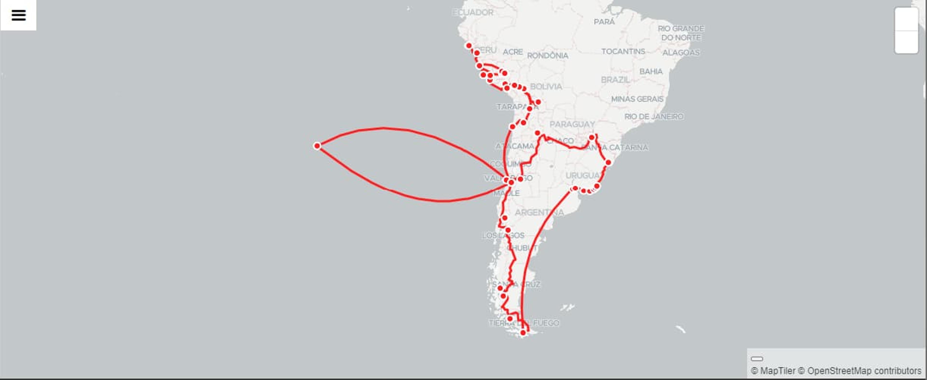 travel map placeholder