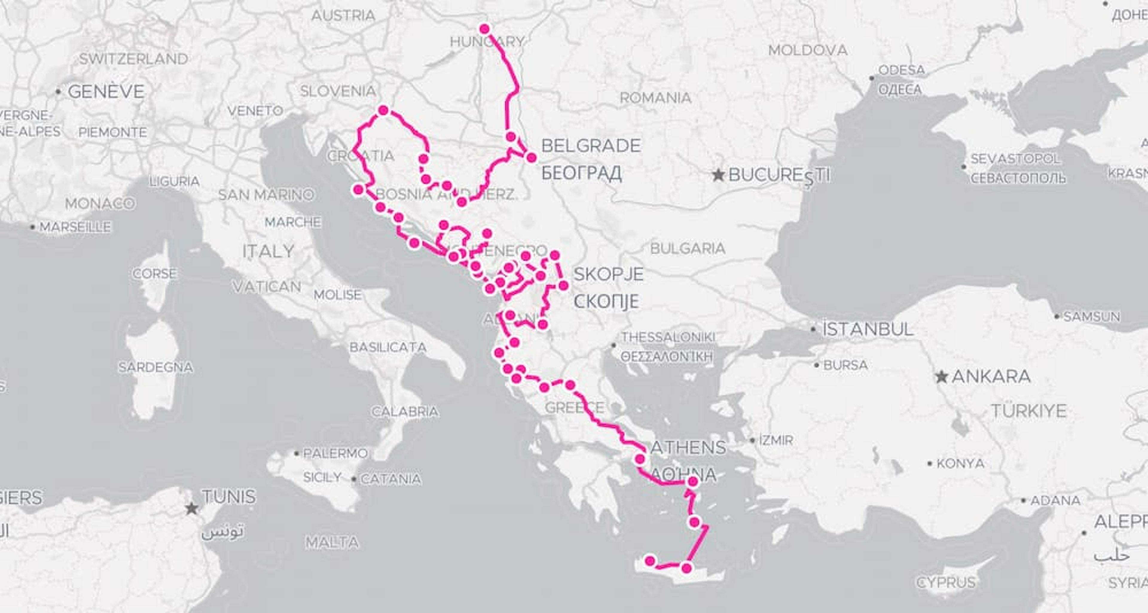 travel map placeholder