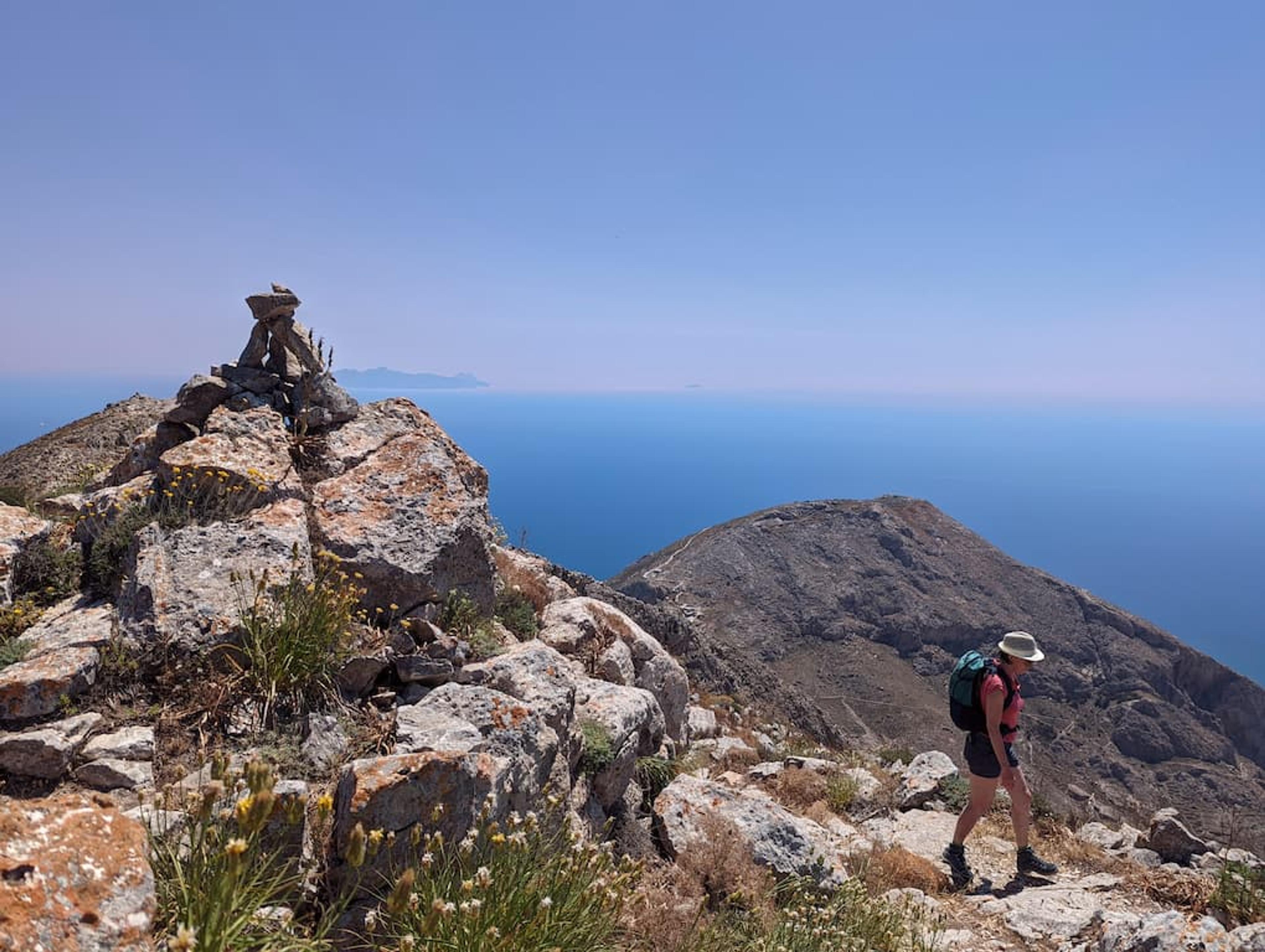 the peak of Moni Profitou Iliou