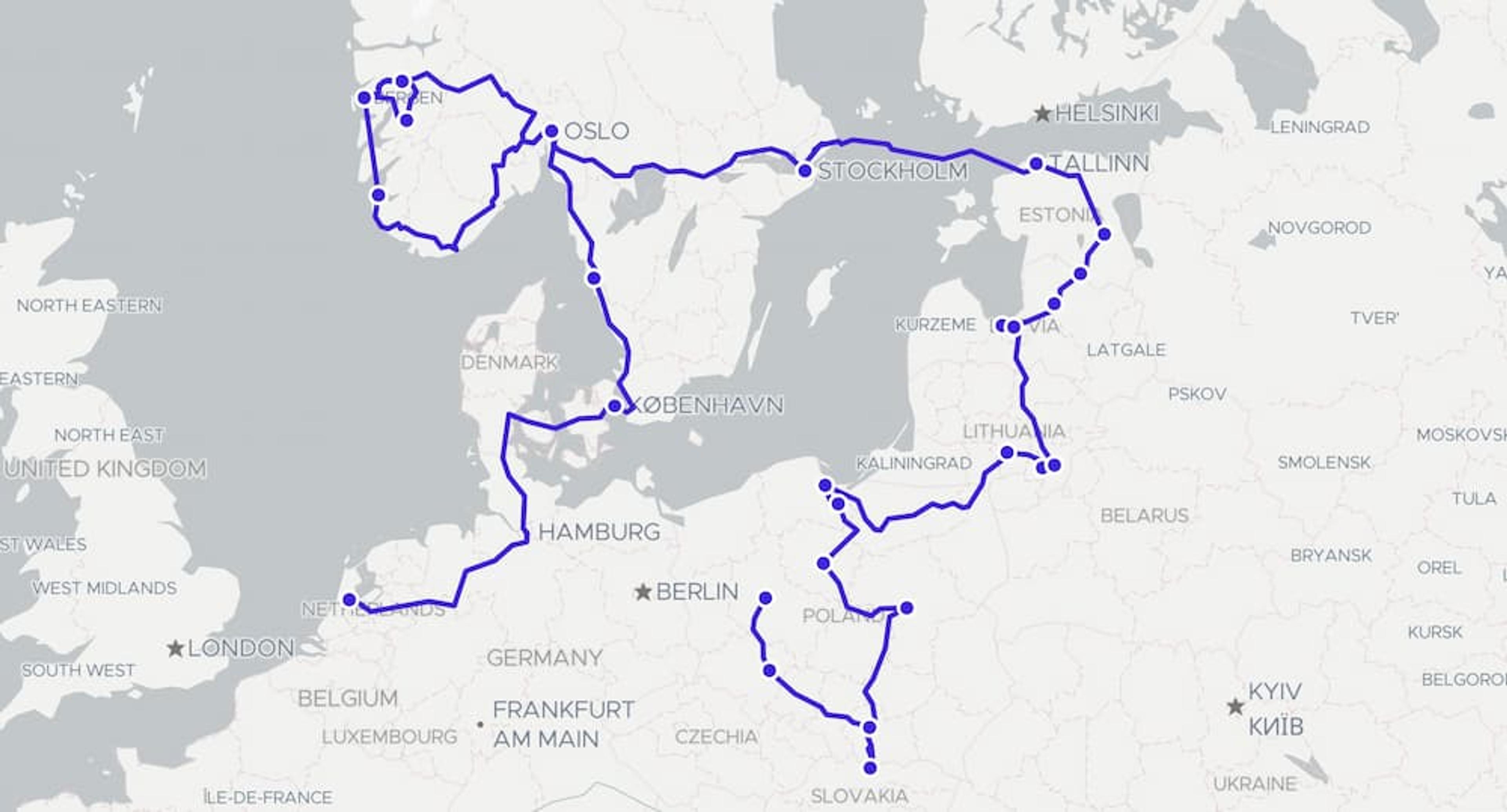 travel map placeholder