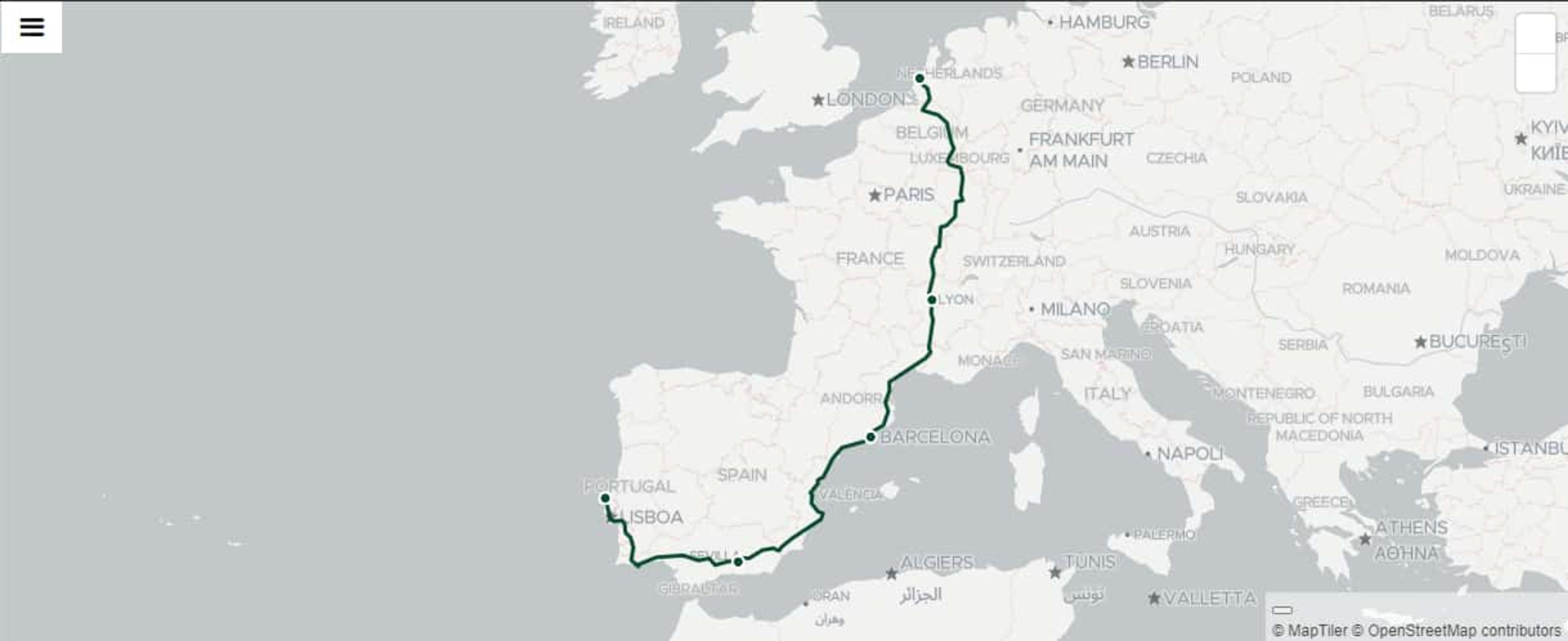 travel map placeholder