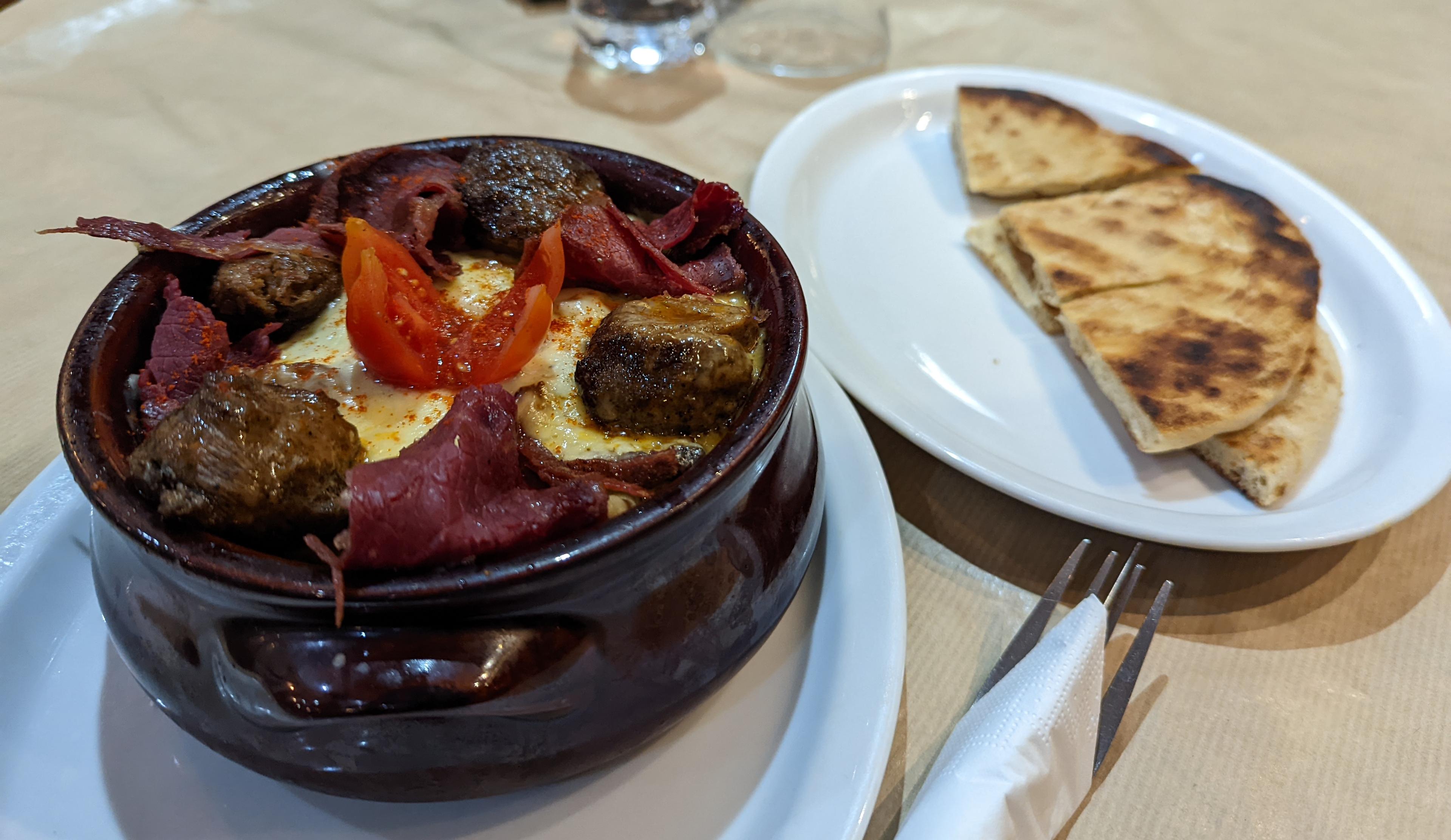 a cheesy meaty gooey dinner