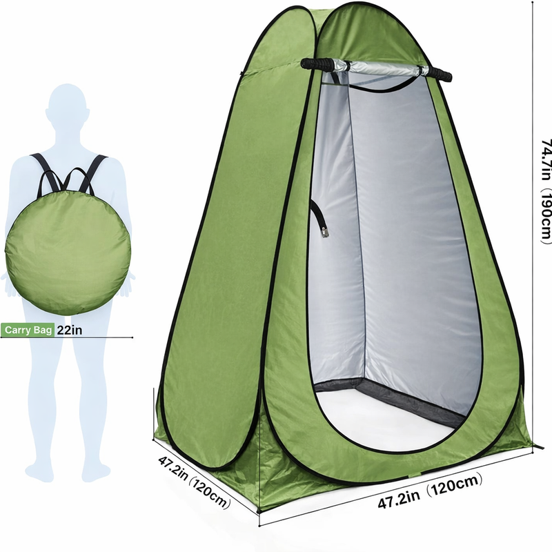 Privacy Shower Tent - Portable Outdoor Camping Bathroom Toilet Changing Dressing Room