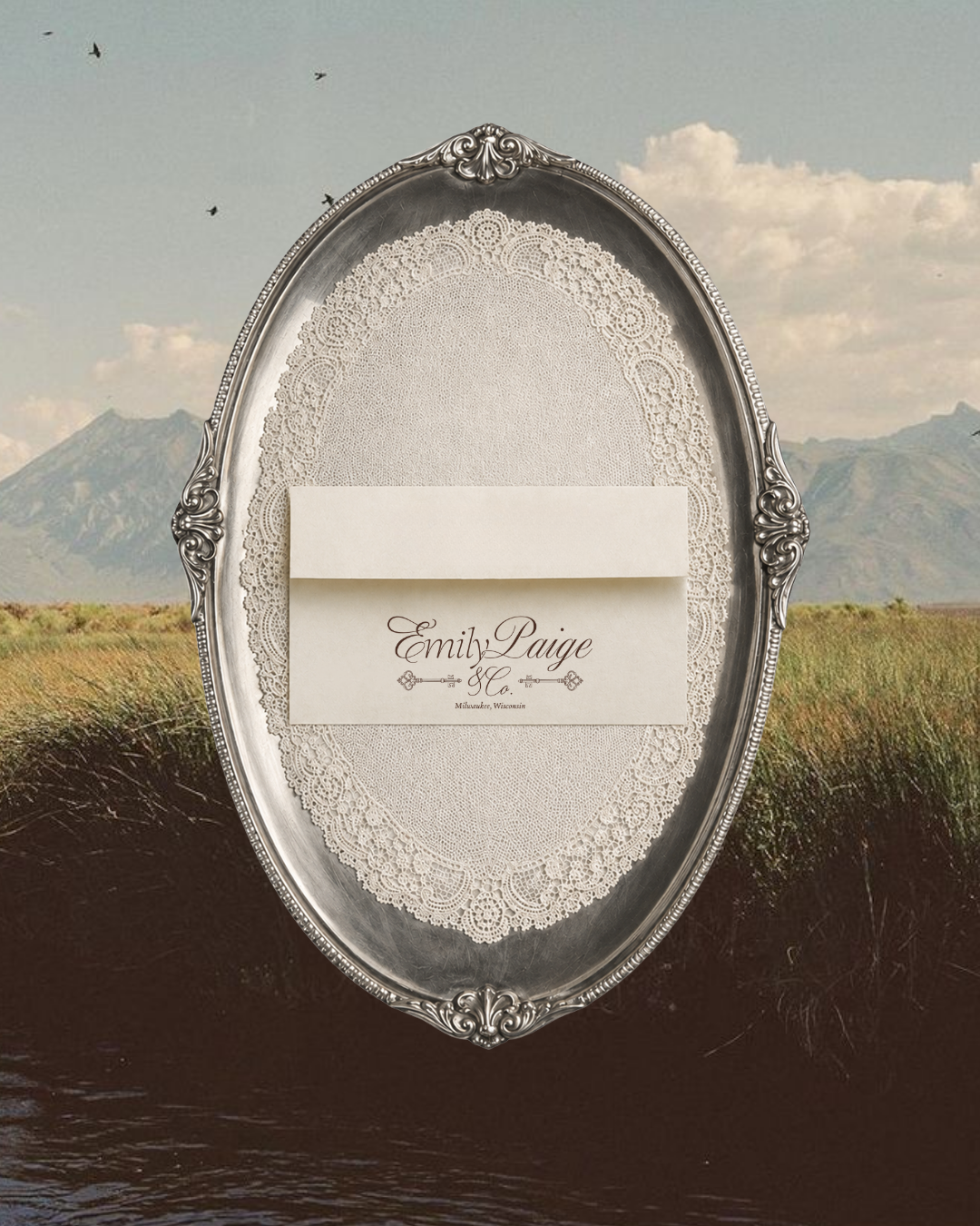 Brand identity design mockup
