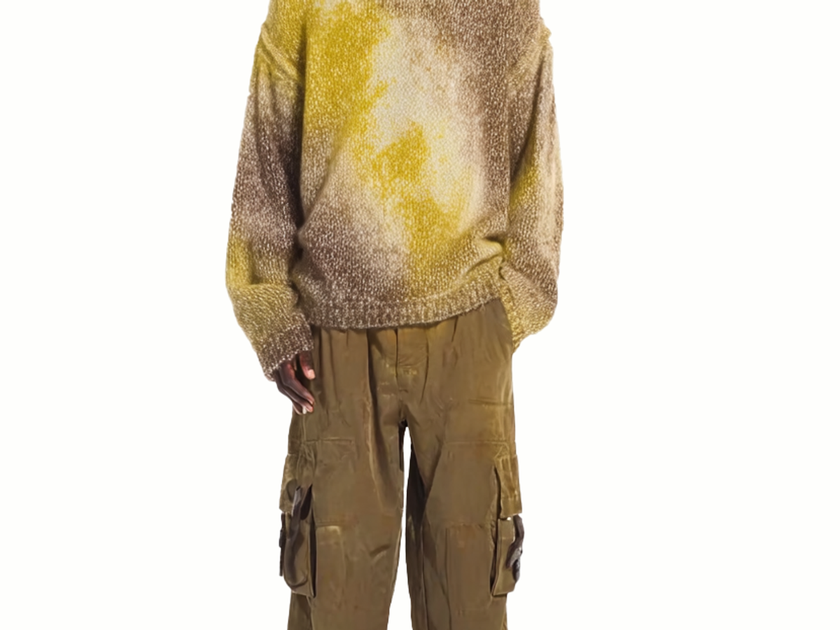 m021Tundra Ombre Mohair Blend Crewneck Sweater