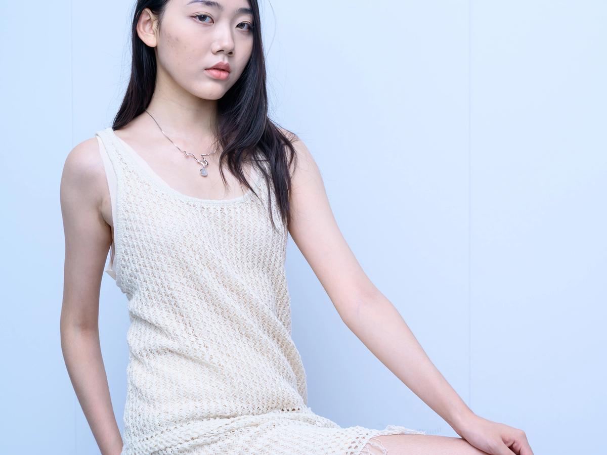 s047Off-White Textured Knit Fringe Co-ord Set