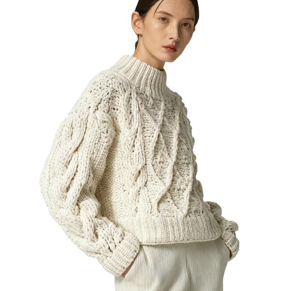 s072Cloud Twist Mock Neck Oversized Sweater 3
