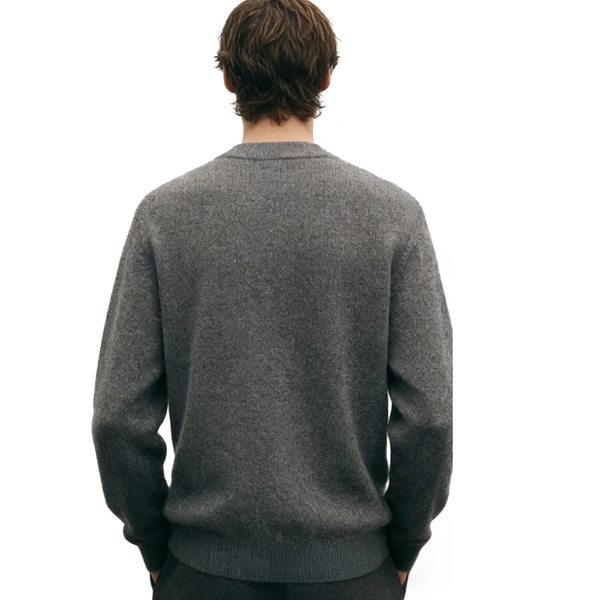 m028Starry Galloping Horse Flocked Beaded Crewneck Knit Sweater 4