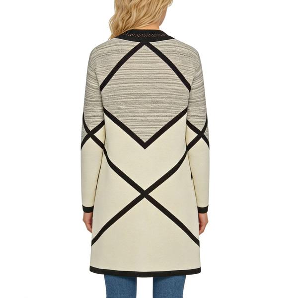 s113Geometric Diamond Color-Block Cardigan 3