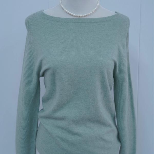 s016Mint Green Wide Crew Neck Knit Base Layer 2