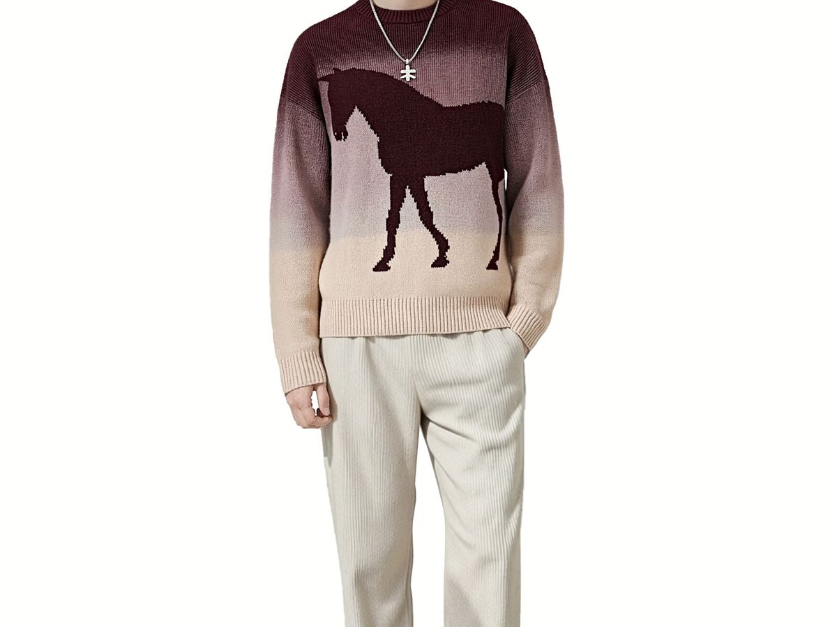 m005Twilight Steed Gradient Knit Sweater