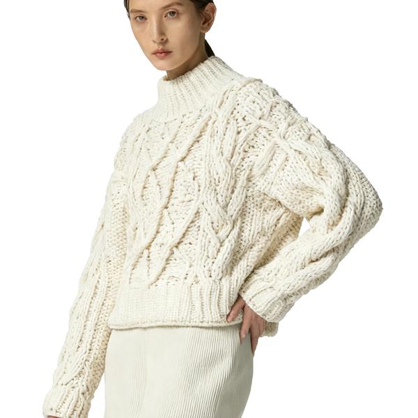 s072Cloud Twist Mock Neck Oversized Sweater 2