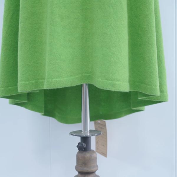 s007Fresh Fruit Green Knitted A-Line Midi Skirt 3