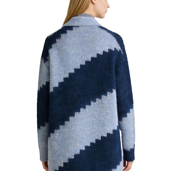 s112Blue Gradient Jacquard Cardigan 4