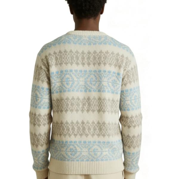 m006Frosted Fair Isle Knit Sweater 2