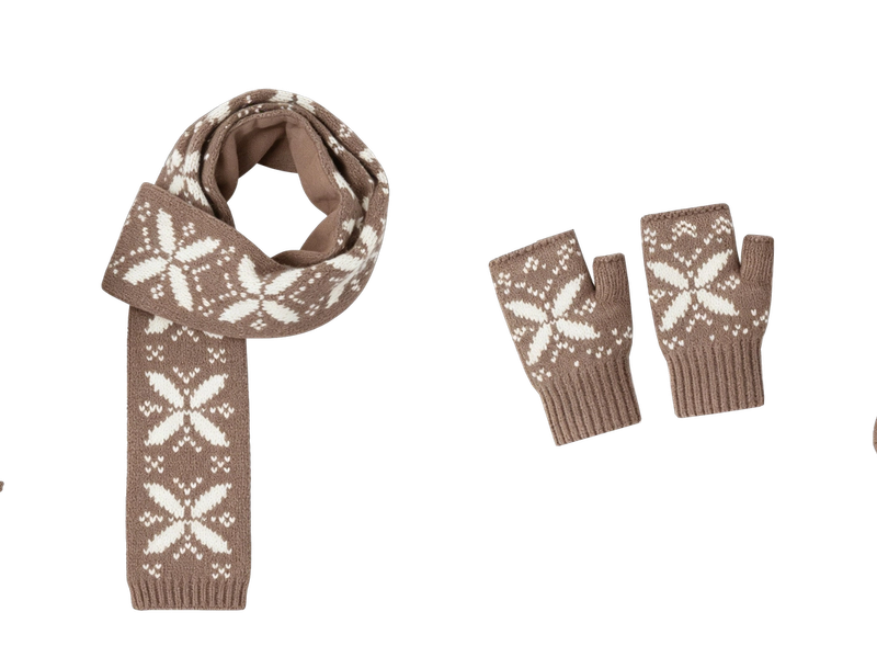 Snowflake Earflap 4-Piece Winter Set