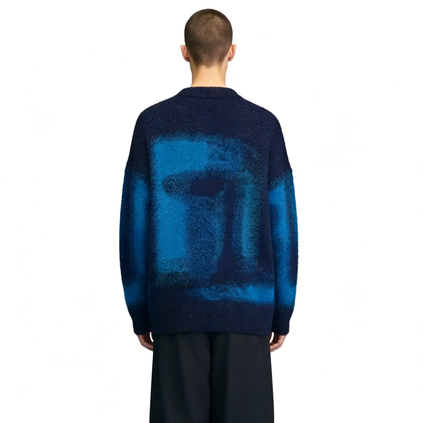 m020Deep Sea Stardust Gradient Jacquard Crewneck Sweater 4