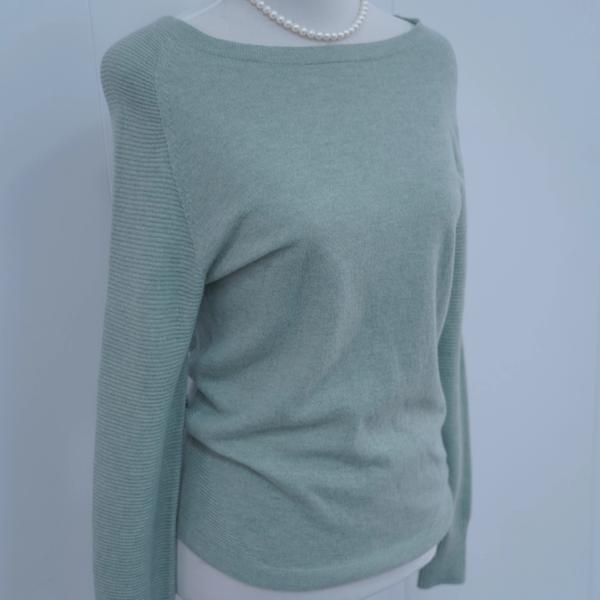 s016Mint Green Wide Crew Neck Knit Base Layer 3