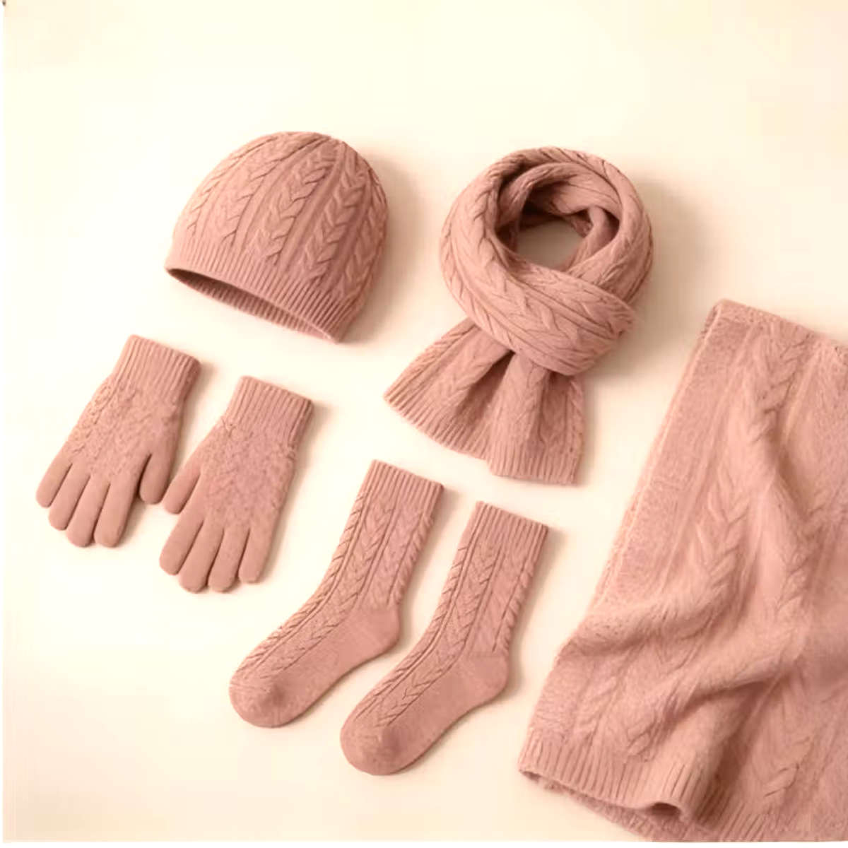 Hats| scarves| gloves| socks|blankets representative product