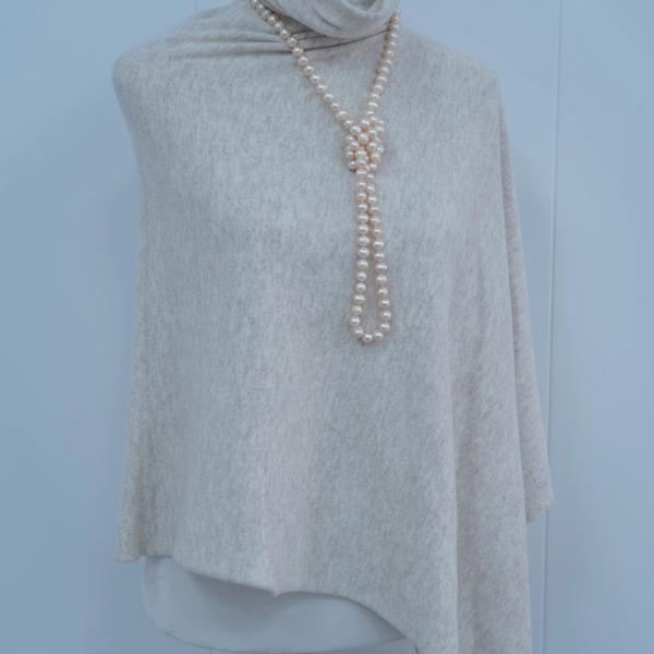 s014Heather Gray Slouchy Turtleneck Asymmetrical Knit Top 4