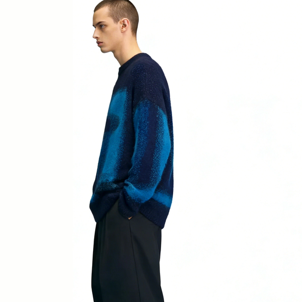 m020Deep Sea Stardust Gradient Jacquard Crewneck Sweater 3