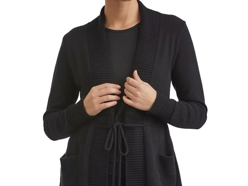 Midnight Tie-Waist Cardigan
