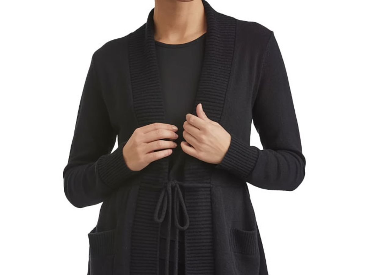 Midnight Tie-Waist Cardigan