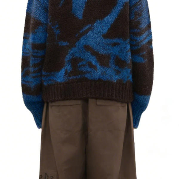 m011Cobalt Turbulence Crewneck Jacquard Sweater 4