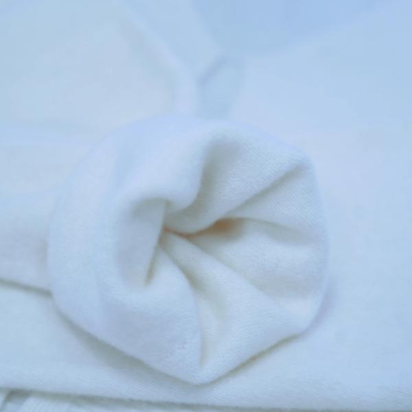 s001Cream White V-Neck Textured Knitted Cardigan 5