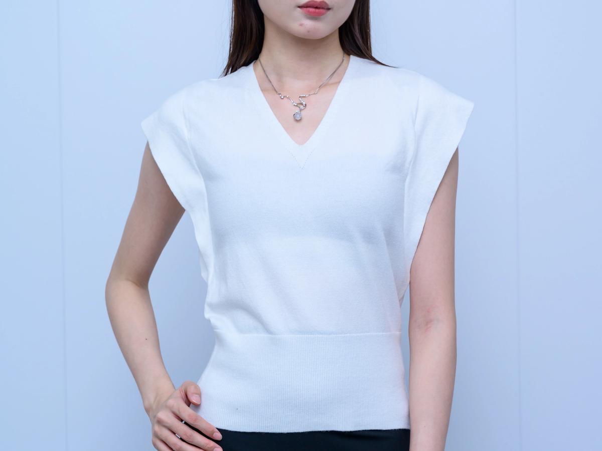 s035Minimalist V-Neck Sleeveless Knit Vest