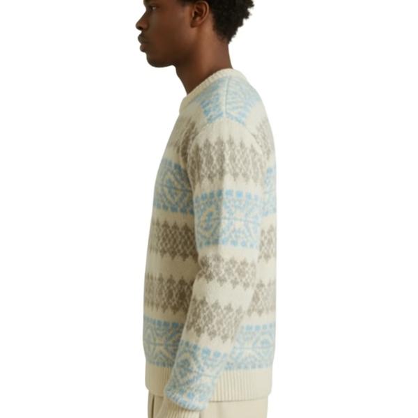m006Frosted Fair Isle Knit Sweater 4