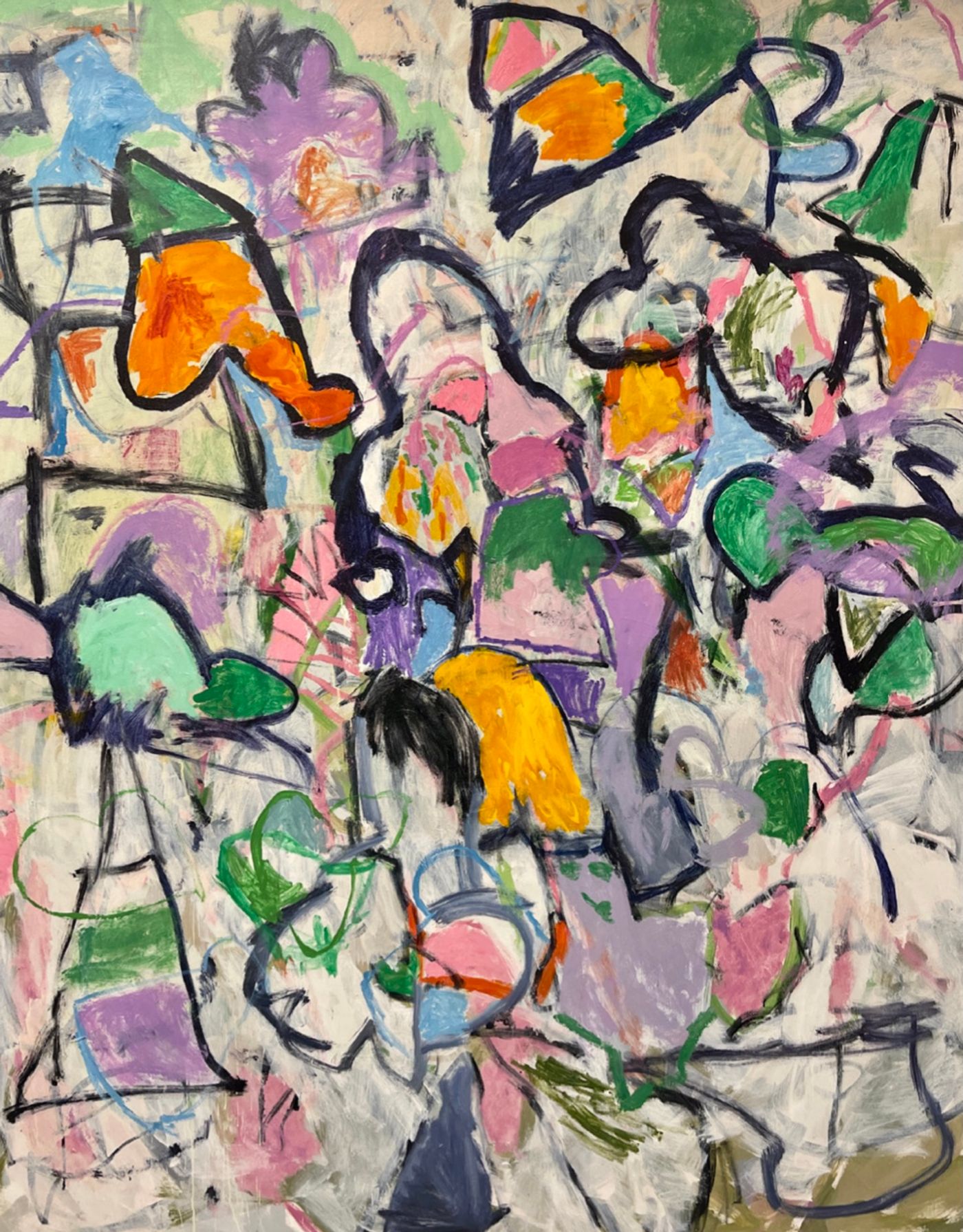 Wish You Were Here Series, 2022 — Mixed Media on Canvas par Negin Lonamiz