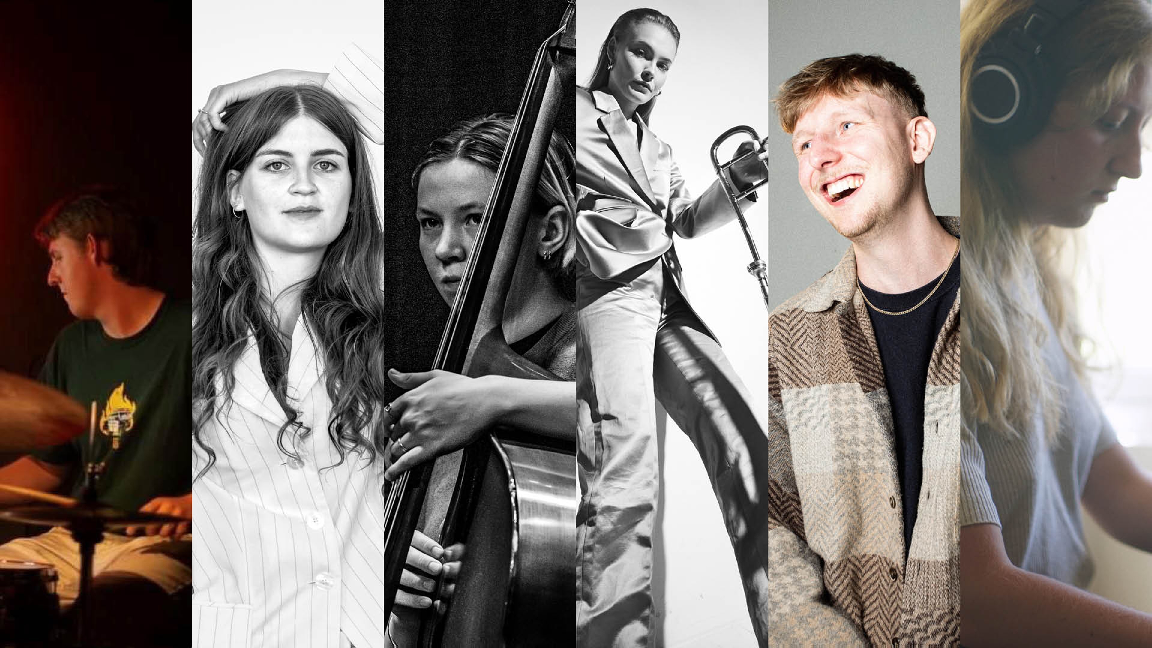 Kollage med porträttbilder medverkande gästartister.
