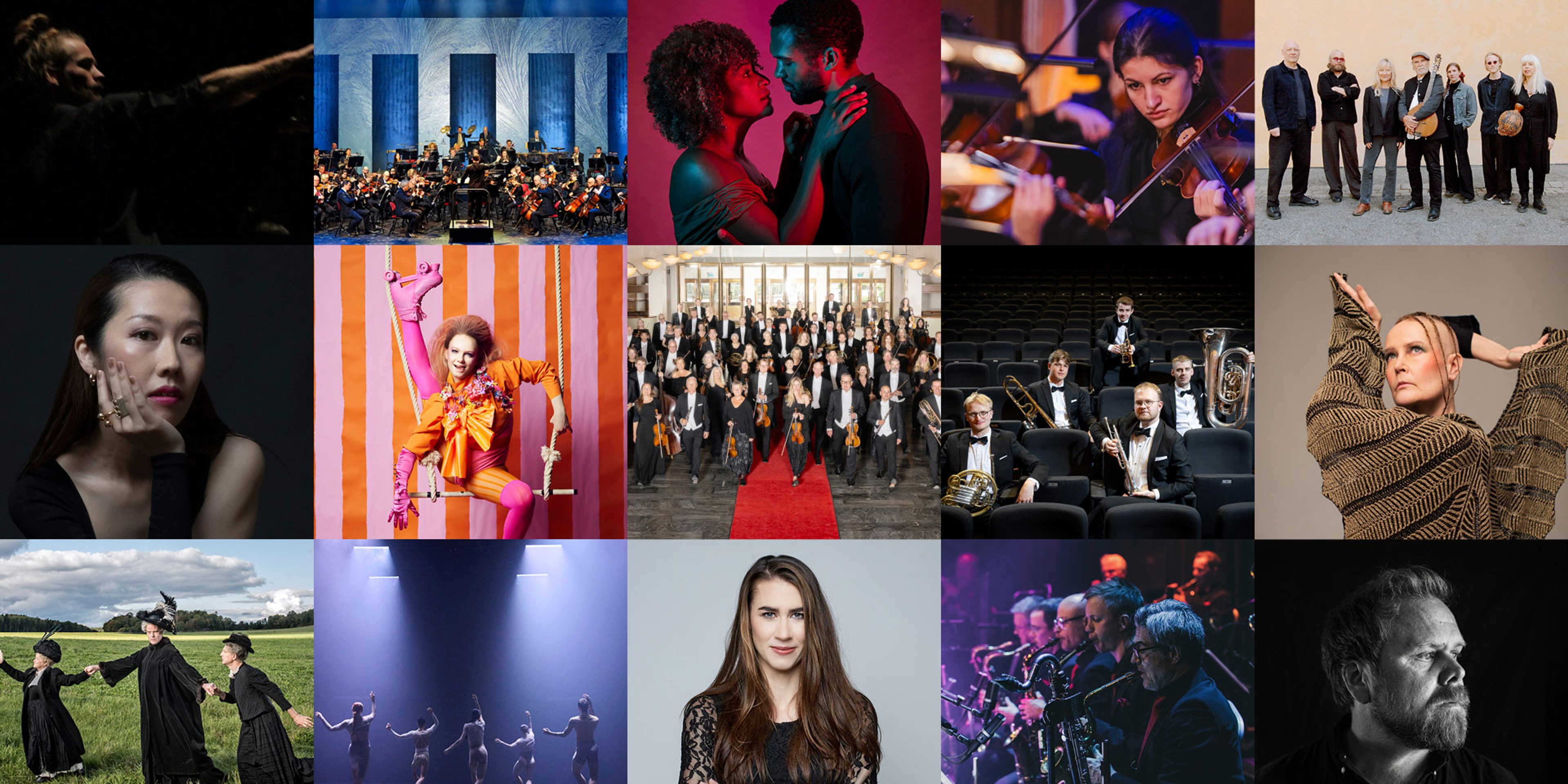 Kollage av urval ur vårens säsong