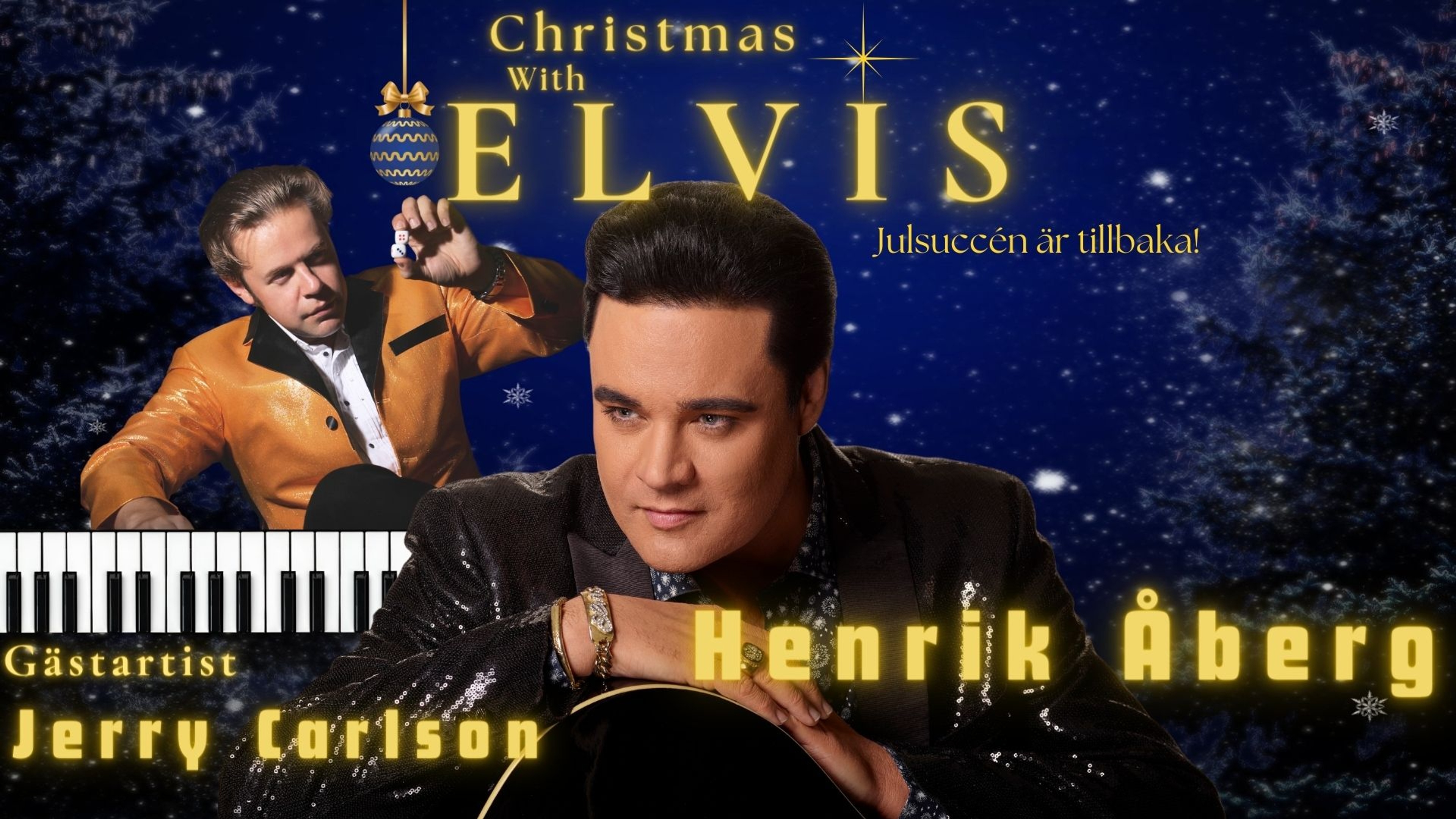 Henrik Åberg och Jerry Carlsson klädda likt Elvis.