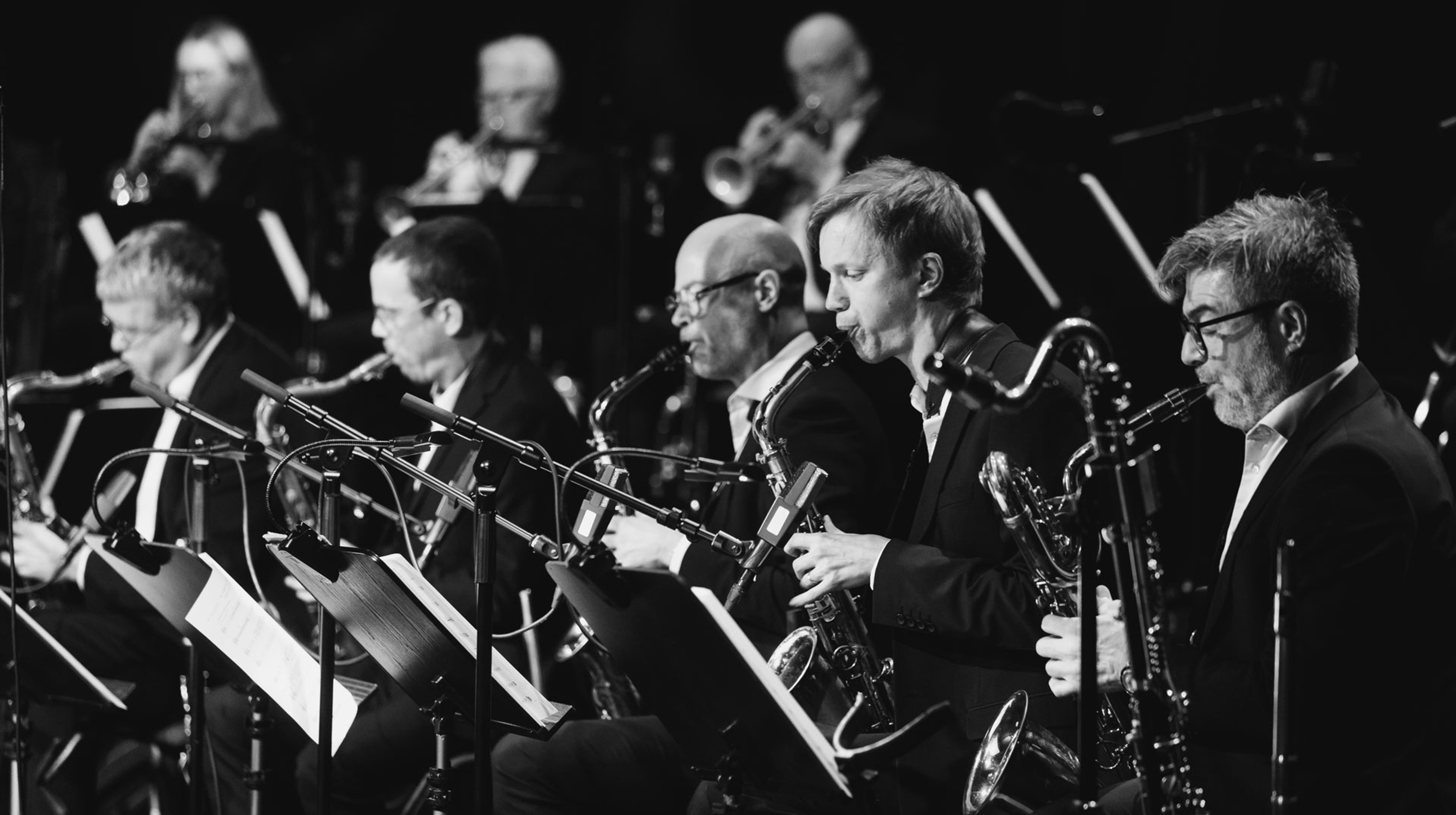 Saxofonsektionen i Bohuslän Big Band