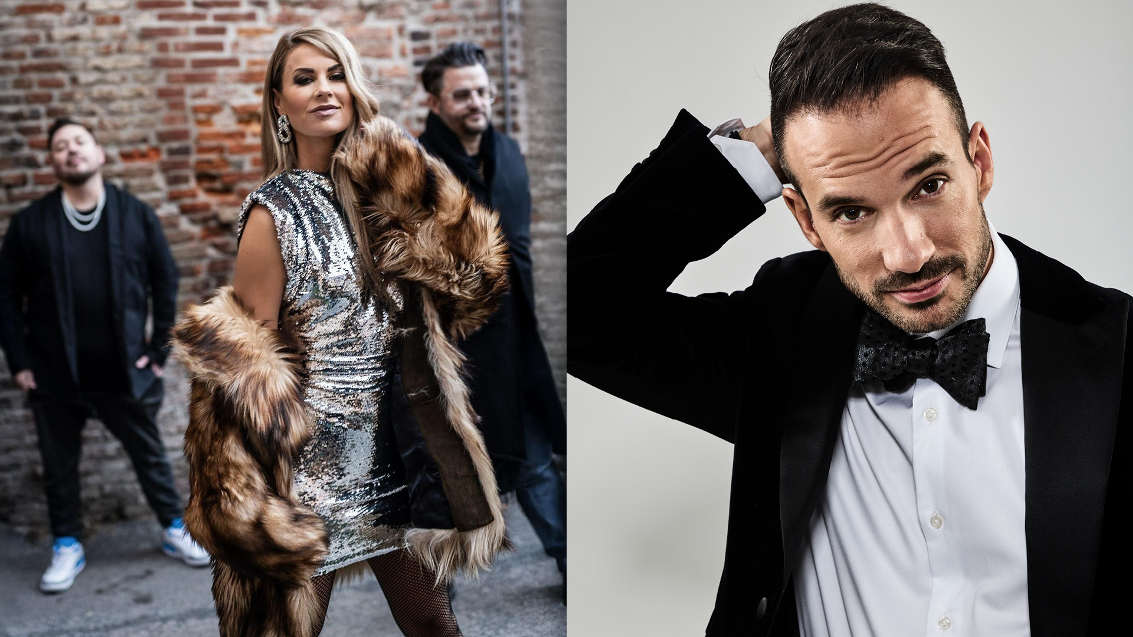 Johanna Beijbom med bandet BEYBOM och Bruno Mitsogiannis.