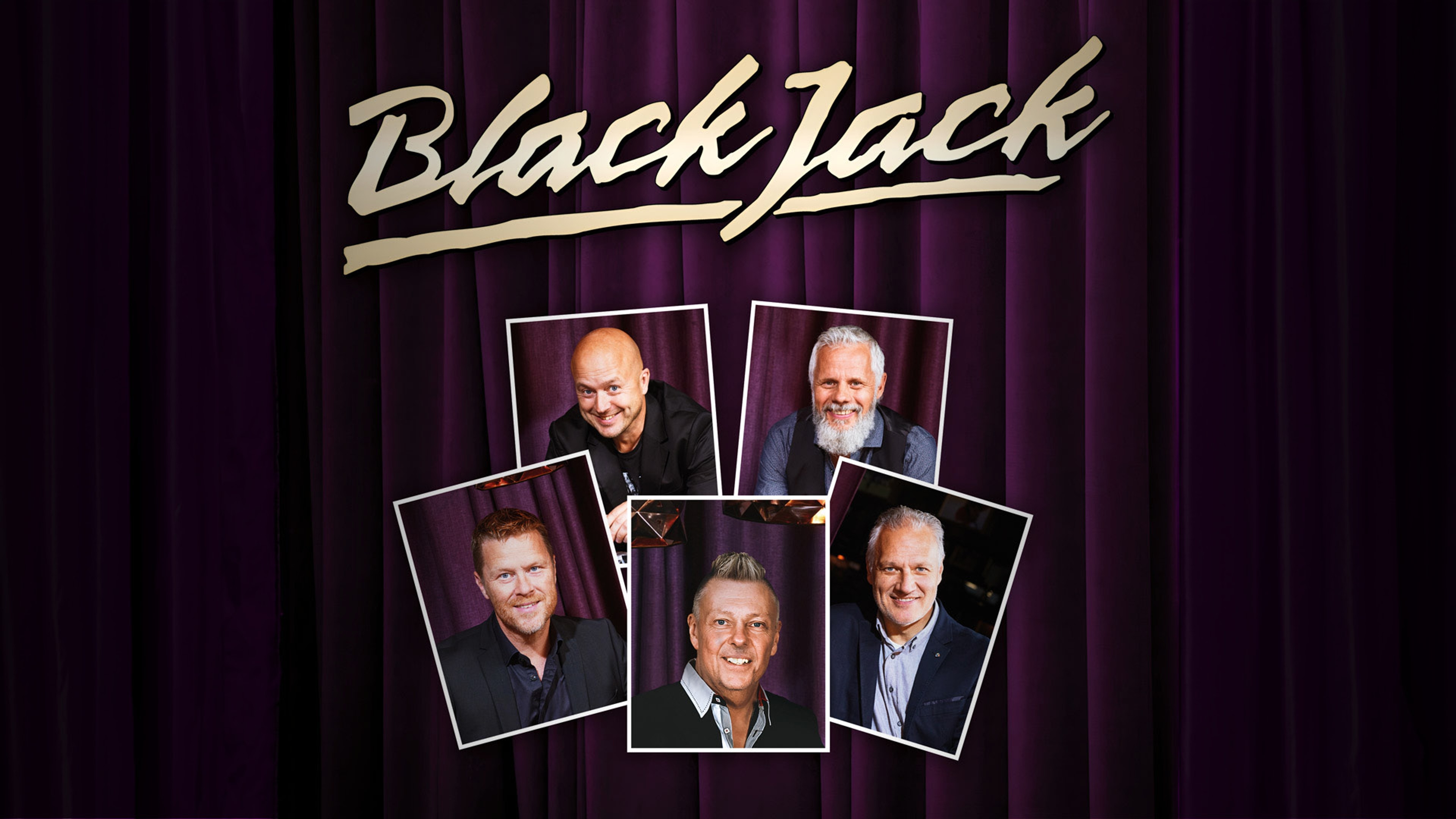 Kollage med Black Jacks fem medlemmar.