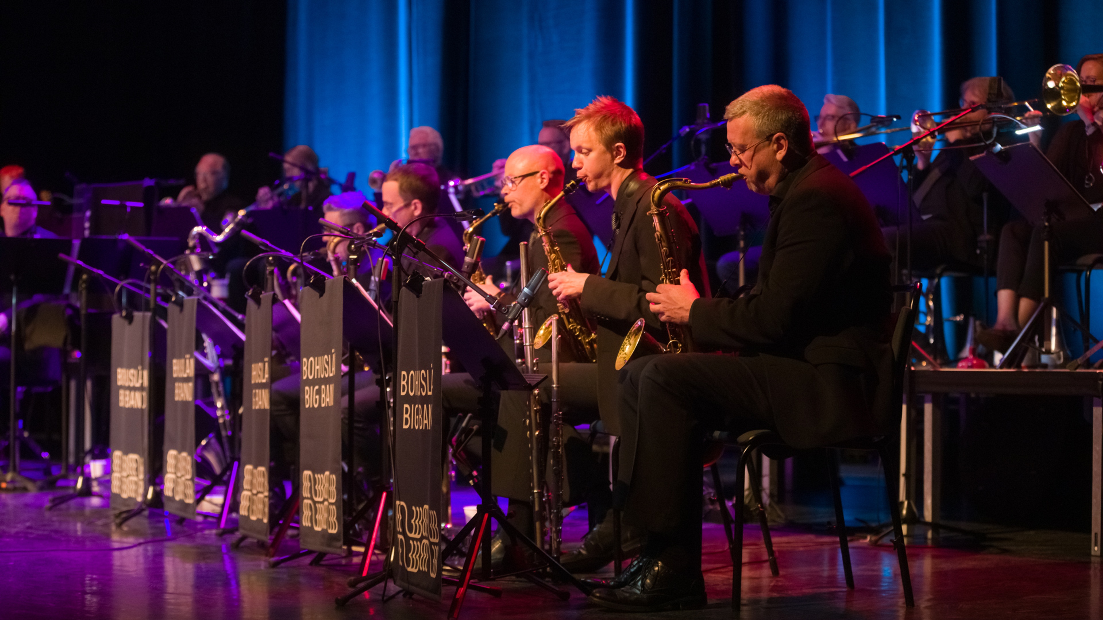 Bohuslän Big Band på scen.