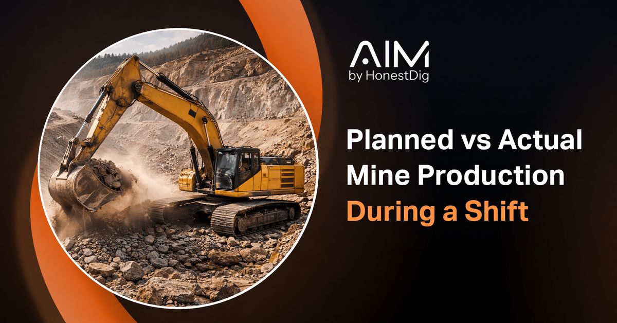 Planned vs Actual Mine Production During a Shift