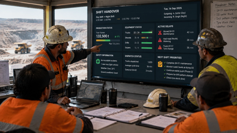 Mining Shift Handover Checklist: Better End-of-Shift Reports