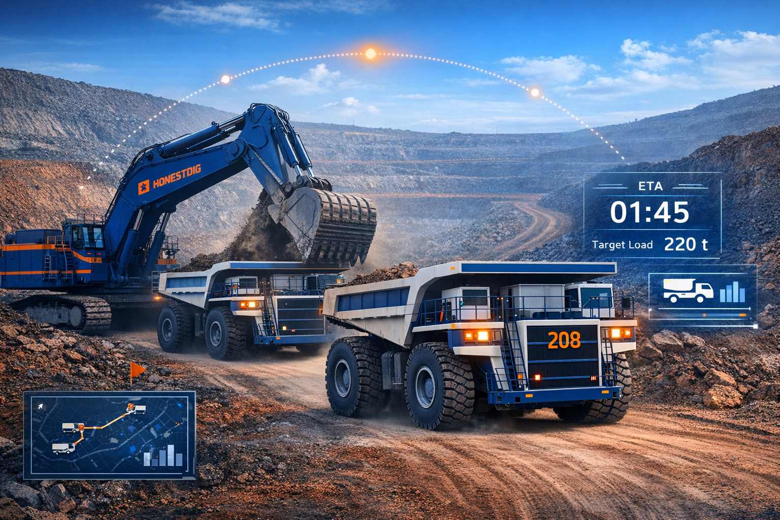 AI-driven dispatch in minin