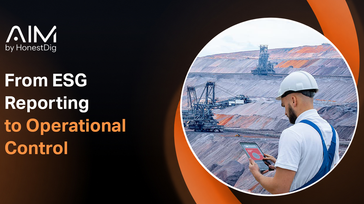 Mining ESG software connecting operational, emissions, workforce and sustainability data