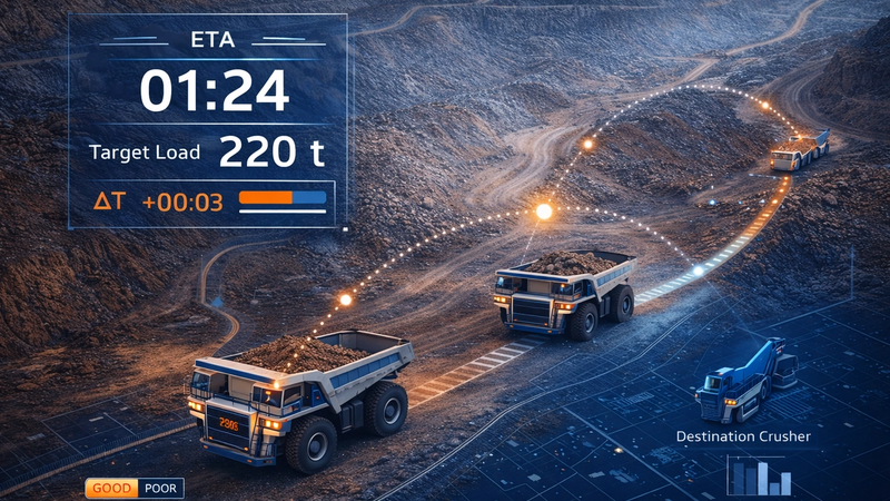 Accurate haul truck travel time prediction is central to reducing idle time.