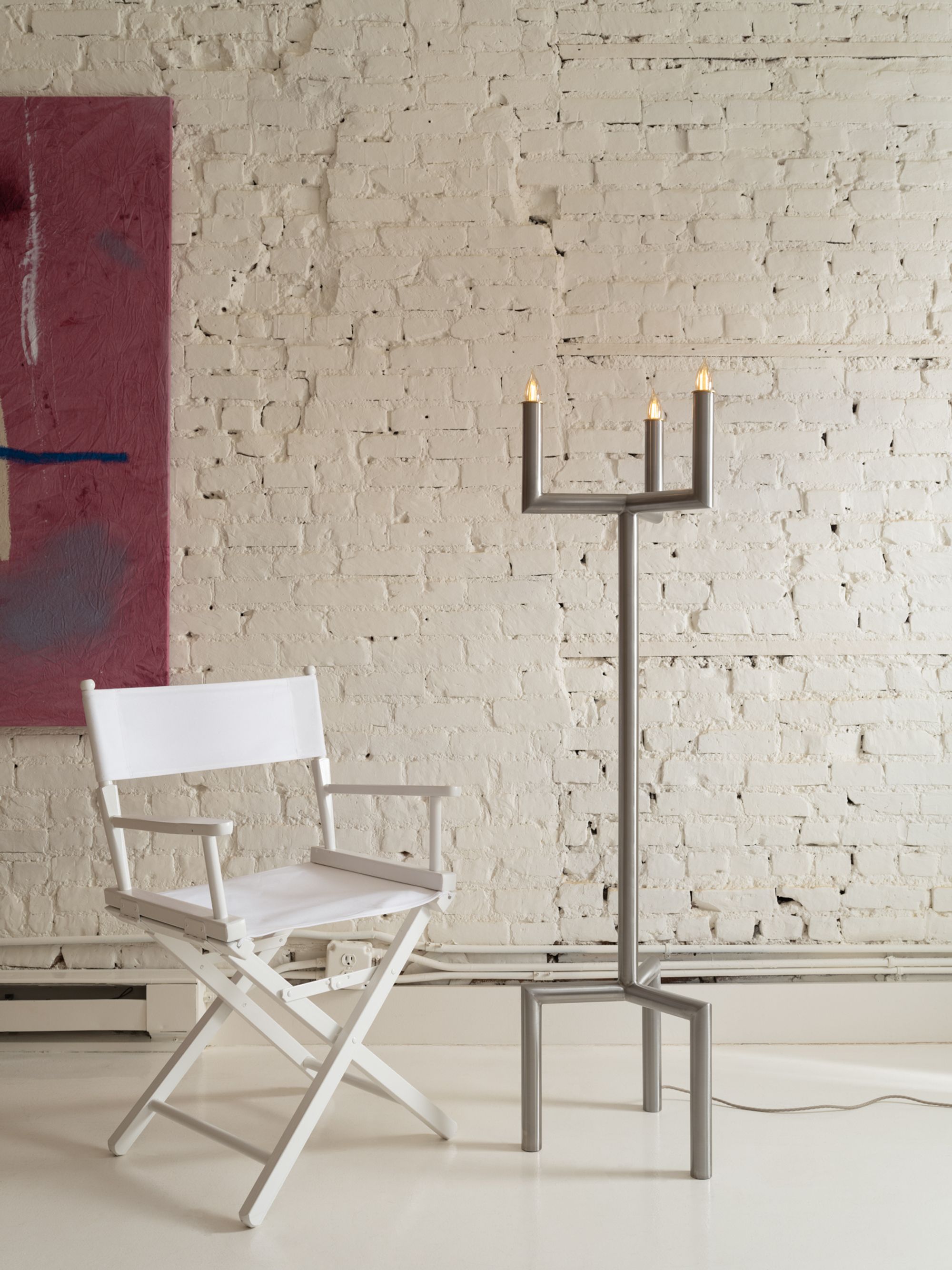 Candle Floor Lamp Blue Green Works