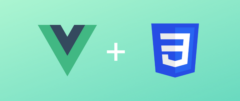 Logo of Vue.js and CSS3