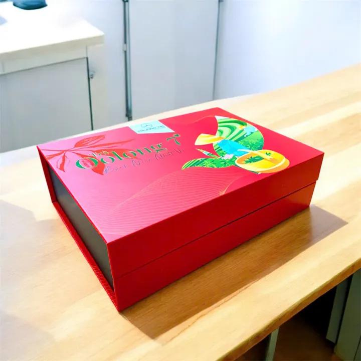 Trà Oolong Trường Tín Ô Long 7 Sao Hộp 400g, Hộp Quà Biếu Bách Niên Nhất Vị Cao Cấp